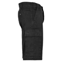 MFH BW Bermuda Moleskin Black Stonewashed -Brandit || Mil-Tec || Condor Sales 01453O 03