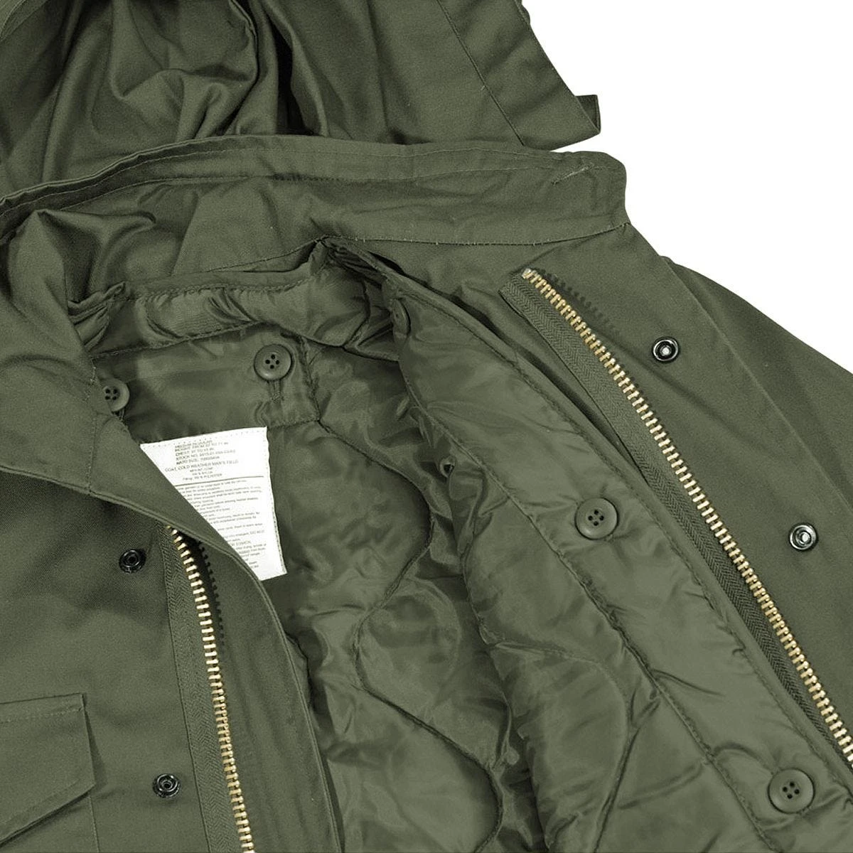 MFH US M65 Field Jacket With Quilted Lining OD Green - Image 3