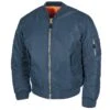 MFH US MA1 Flight Jacket Blue 2 MFH US MA1 Flight Jacket Blue -Brandit || Mil-Tec || Condor Sales 03552G MFH US MA1 Flight Jacket Blue 01