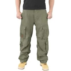 Surplus Airborne Vintage Trousers Olive -Brandit || Mil-Tec || Condor Sales 05 3598 61 surplus airborne vintage trousers olive 33 1