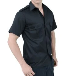 Surplus US Shirt Short Sleeve Navy -Brandit || Mil-Tec || Condor Sales 06 3582 10 surplus us shirt short sleeve navy 33 1