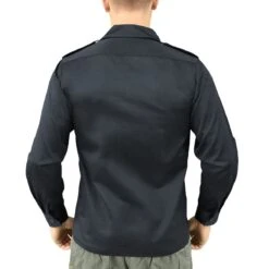 Surplus US Shirt Long Sleeve Navy -Brandit || Mil-Tec || Condor Sales 06 3584 10 surplus us shirt navy 44 1