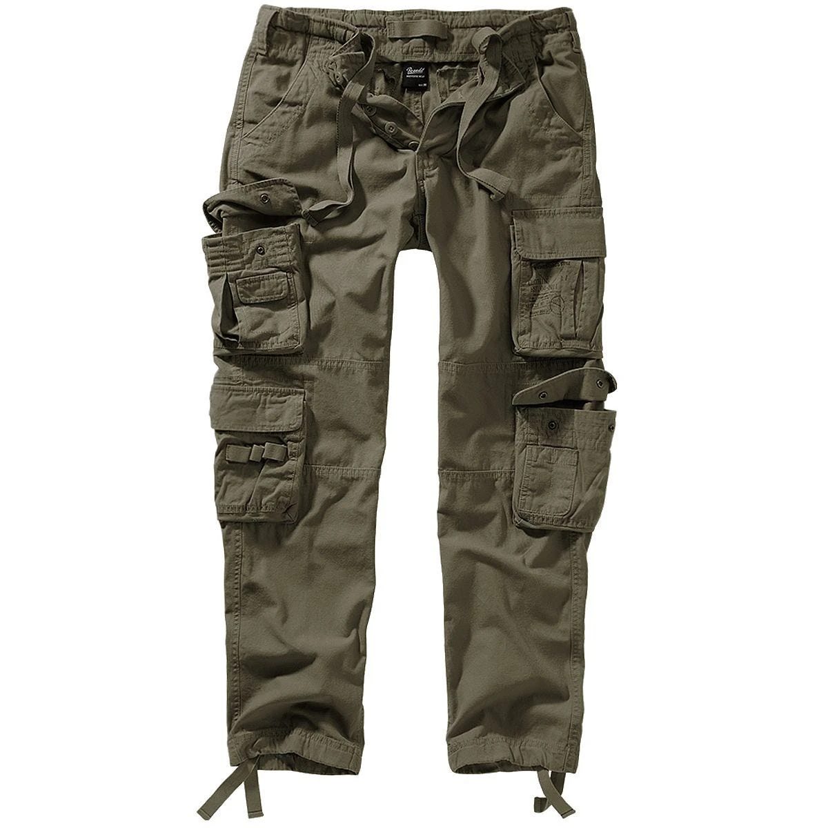 Brandit Pure Slim Fit Trousers Olive 3 Brandit Pure Slim Fit Trousers Olive