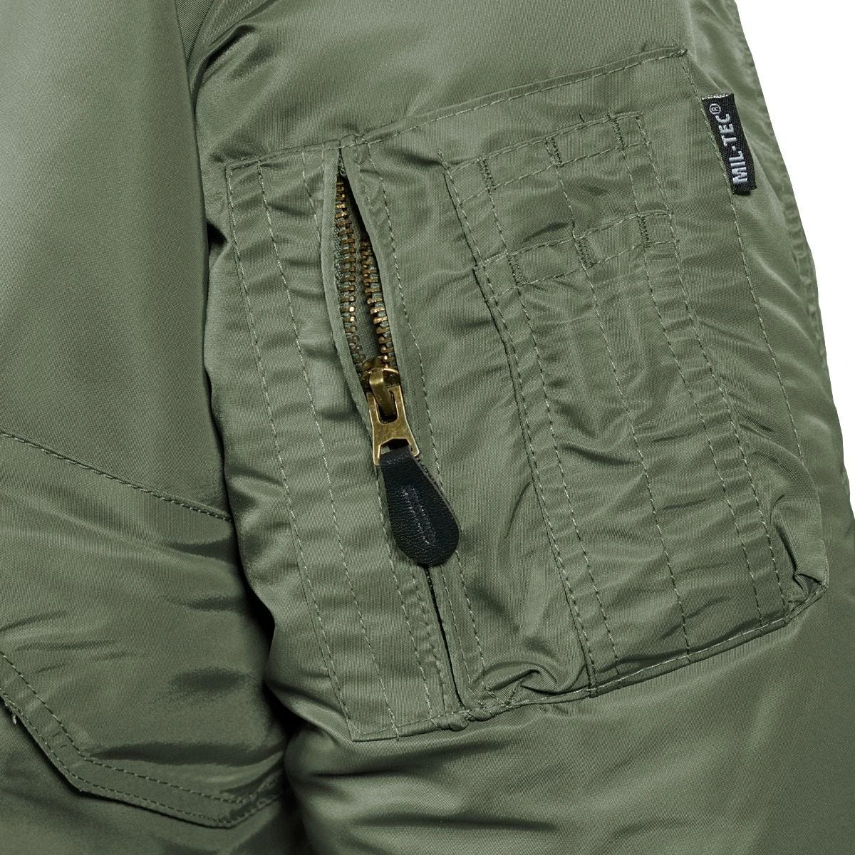 Mil-Tec US CWU Flight Jacket Basic Olive 4 Mil-Tec US CWU Flight Jacket Basic Olive - Image 2