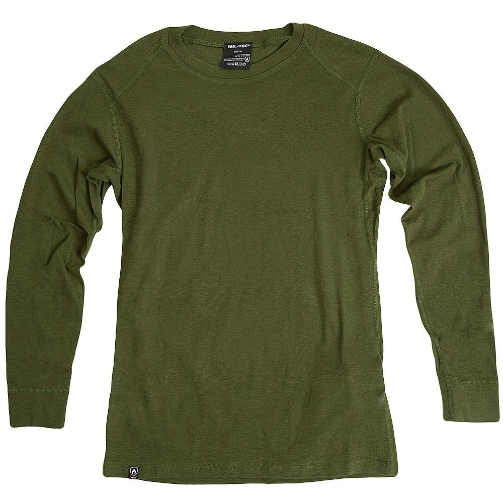 Mil-Tec Undershirt Long Sleeve Olive 3 Mil-Tec Undershirt Long Sleeve Olive