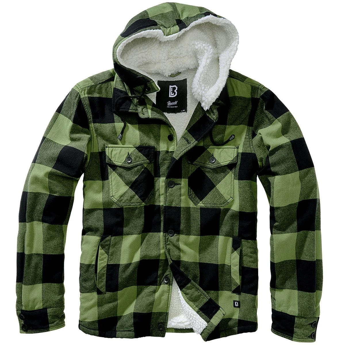 Brandit Lumber Hooded Jacket Black/Olive 3 Brandit Lumber Hooded Jacket Black/Olive
