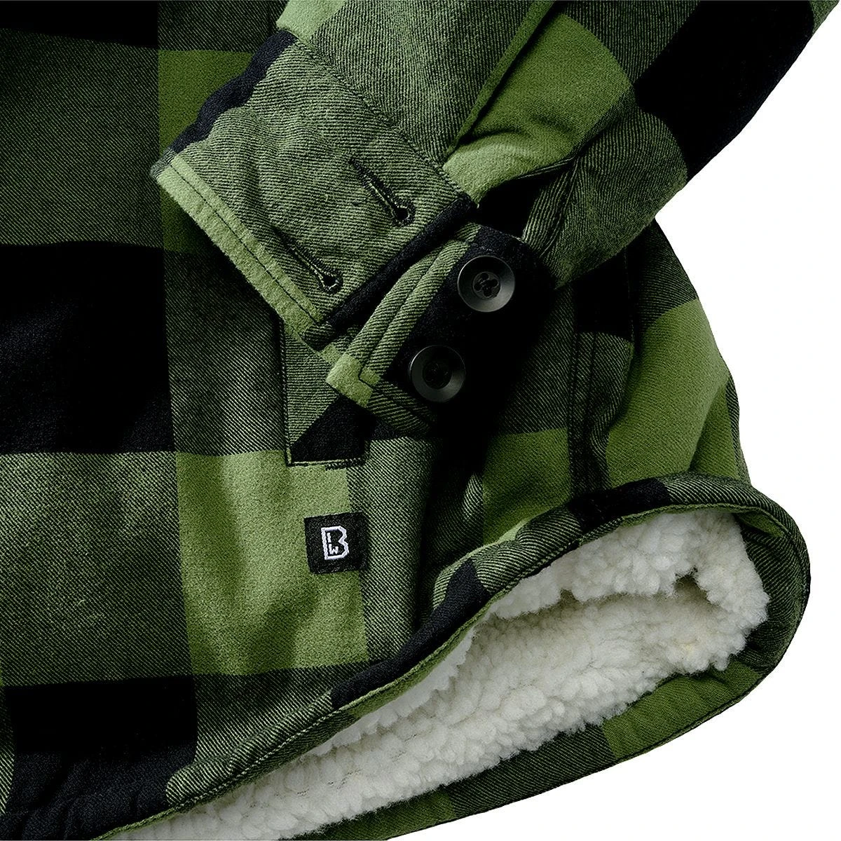 Brandit Lumber Hooded Jacket Black/Olive 5 Brandit Lumber Hooded Jacket Black/Olive - Image 3