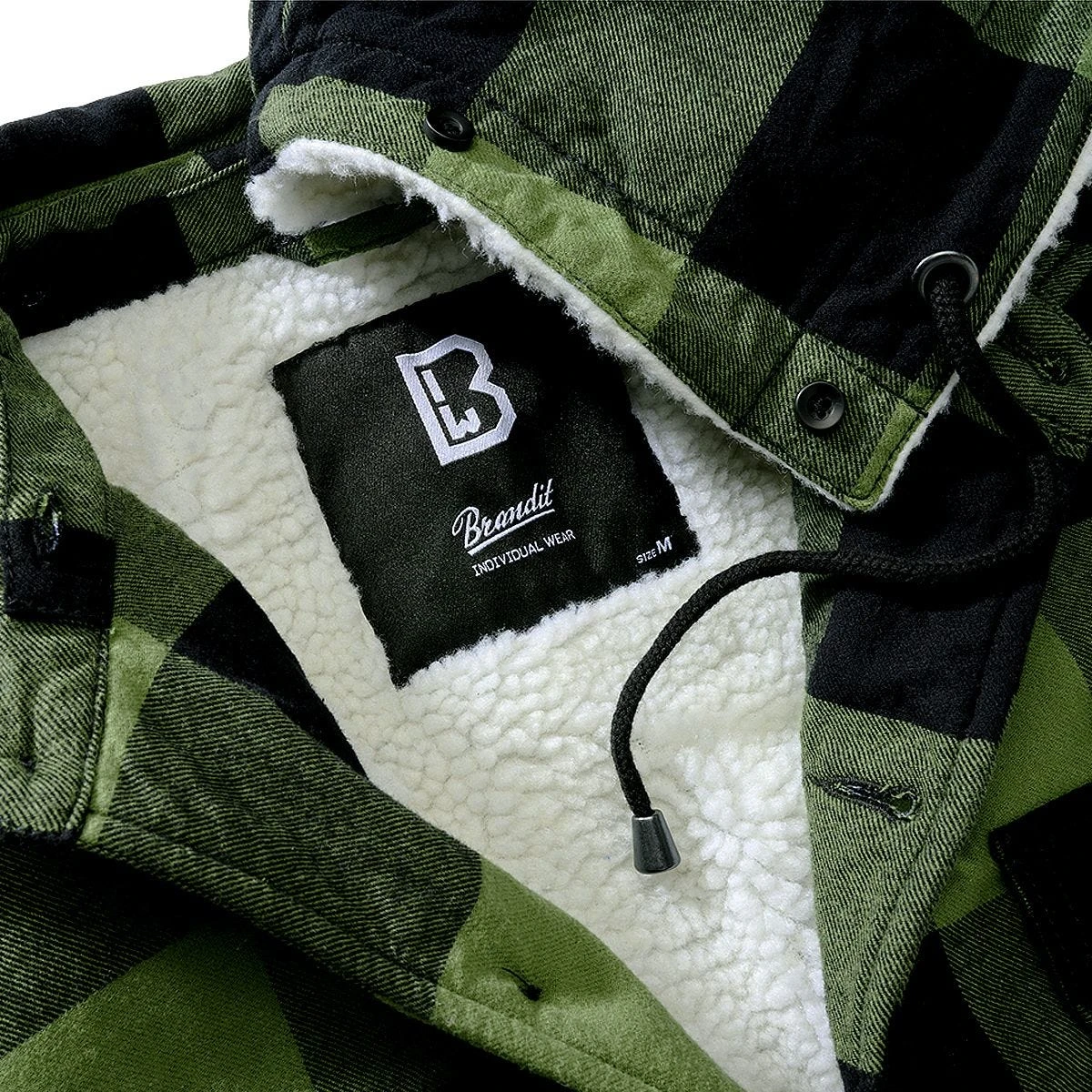 Brandit Lumber Hooded Jacket Black/Olive 6 Brandit Lumber Hooded Jacket Black/Olive - Image 4