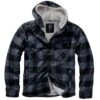 Brandit Lumber Hooded Jacket Black/Grey -Brandit || Mil-Tec || Condor Sales 3172 28 Brandit Lumber Jacket Hooded Black Grey 01