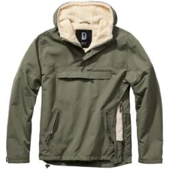 Brandit Windbreaker Sherpa Jacket Olive