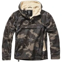 Brandit Windbreaker Sherpa Jacket Dark Camo
