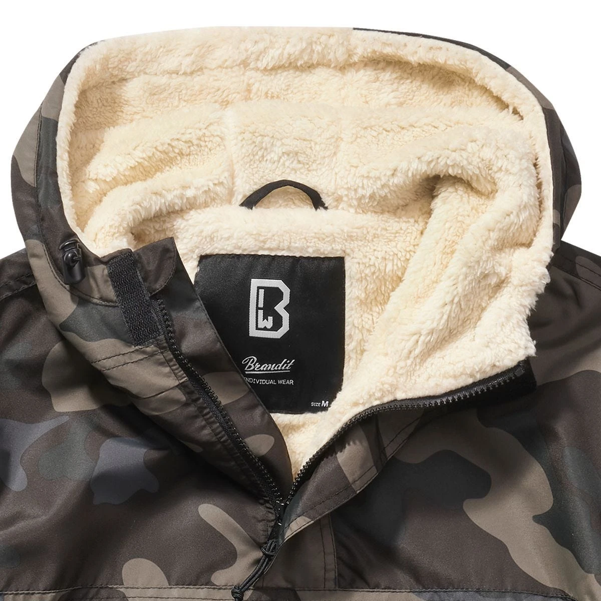Brandit Windbreaker Sherpa Jacket Dark Camo 4 Brandit Windbreaker Sherpa Jacket Dark Camo - Image 2