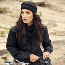 Brandit Ladies Summer Windbreaker Frontzip Black -Brandit || Mil-Tec || Condor Sales 33114 2Brandit Ladies Summer Windbreaker frontzip Black 03