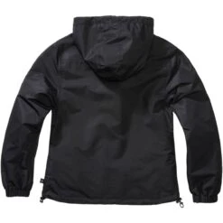 Brandit Ladies Summer Windbreaker Frontzip Black -Brandit || Mil-Tec || Condor Sales 33114 2Brandit Ladies Summer Windbreaker frontzip Black 04
