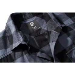 Brandit Half Sleeve Check Shirt Black/Grey -Brandit || Mil-Tec || Condor Sales 4032 28 Brandit Half Sleeve Check Shirt BlackGrey 05