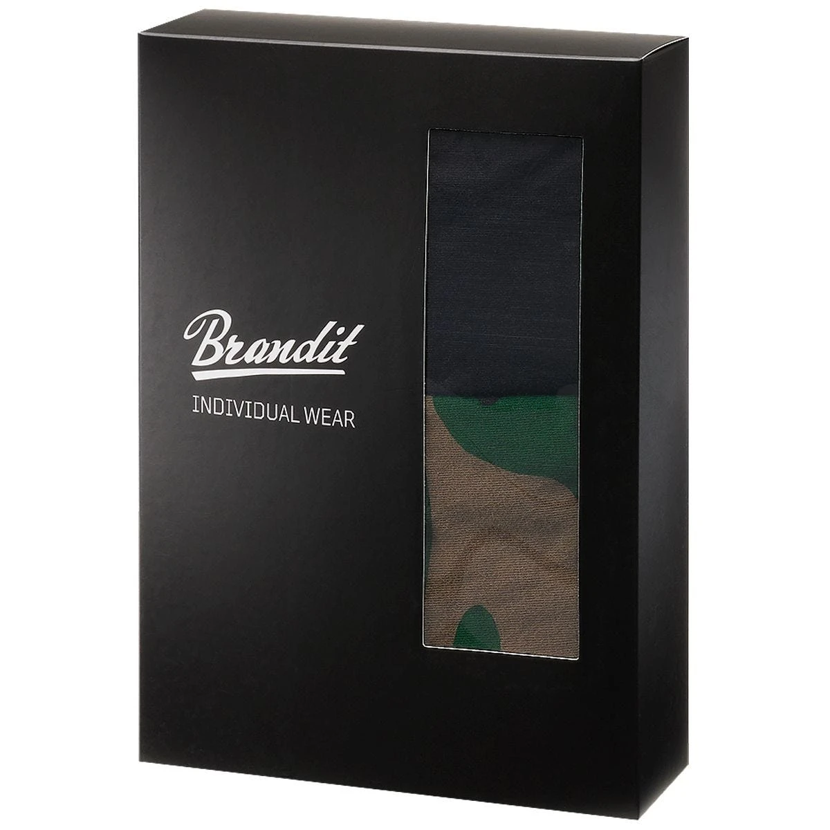 Brandit Boxer Shorts Logo 2 Pack Woodland / Black 6 Brandit Boxer Shorts Logo 2 Pack Woodland / Black - Image 4