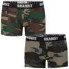 Brandit Boxer Shorts Logo 2 Pack Woodland / Dark Camo 1 Brandit Boxer Shorts Logo 2 Pack Woodland / Dark Camo -Brandit || Mil-Tec || Condor Sales 4501 brandit boxershorts logo woodland darkcamo 001