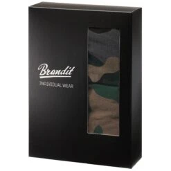 Brandit Boxer Shorts Logo 2 Pack Woodland / Dark Camo -Brandit || Mil-Tec || Condor Sales 4501 brandit boxershorts logo woodland darkcamo 004