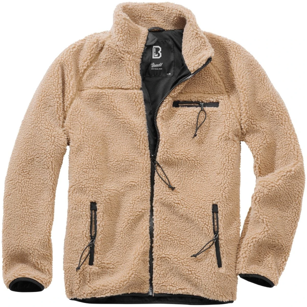 Brandit Teddyfleece Jacket Camel 5 Brandit Teddyfleece Jacket Camel - Image 3
