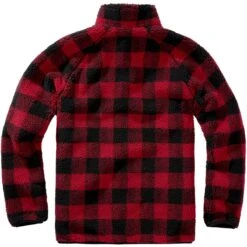 Brandit Teddyfleece Jacket Red/Black -Brandit || Mil-Tec || Condor Sales 5021 41 BRANDIT TEDDYFLEECE JACKET RED BLACK 007 8