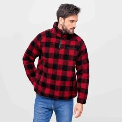 Brandit Teddyfleece Troyer Red/Black