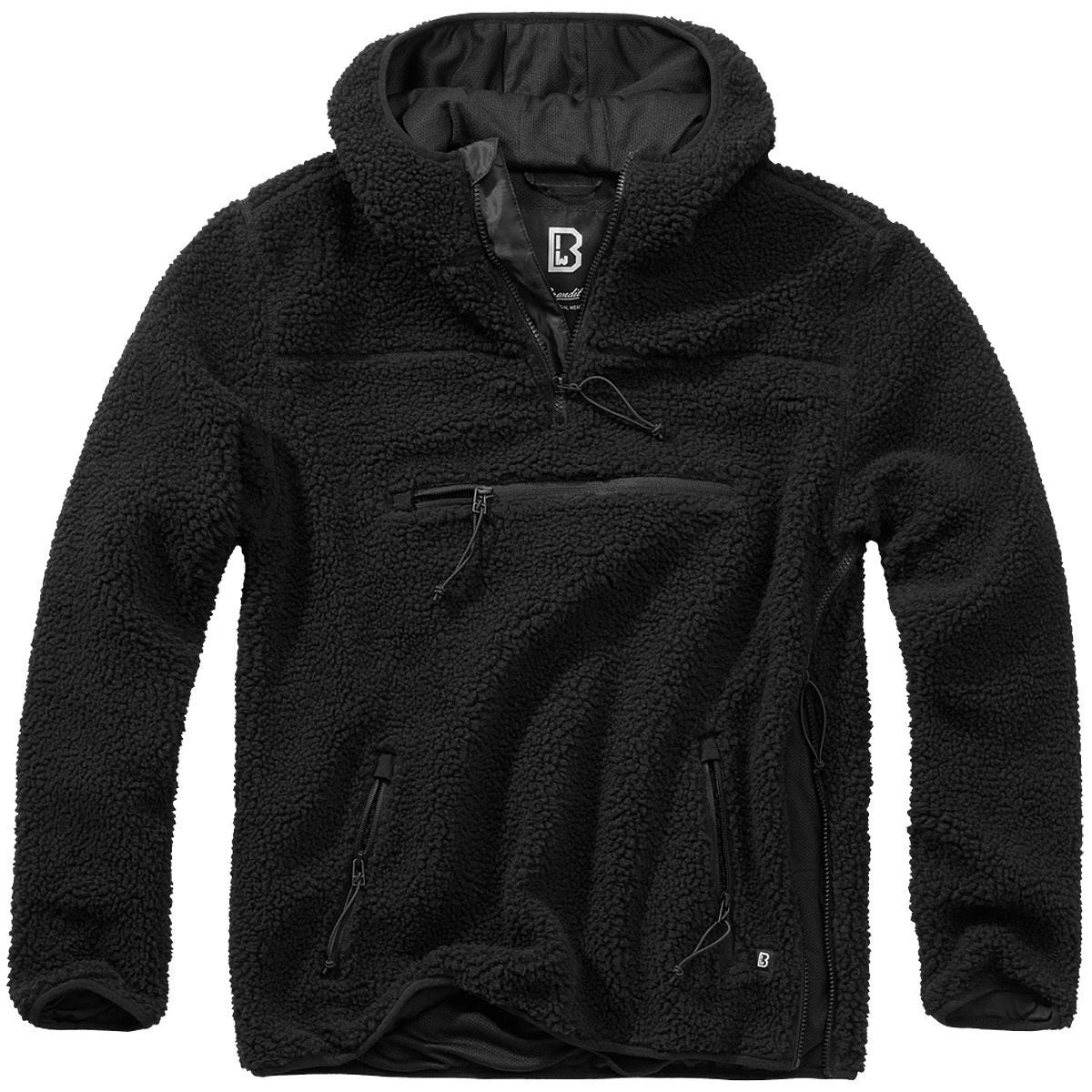 Brandit Teddyfleece Worker Pullover Black 3 Brandit Teddyfleece Worker Pullover Black