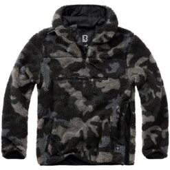 Brandit Teddyfleece Worker Pullover Dark Camo -Brandit || Mil-Tec || Condor Sales 5023 4 BRANDIT TEDDYFLEECE DARKCAMO 003 8