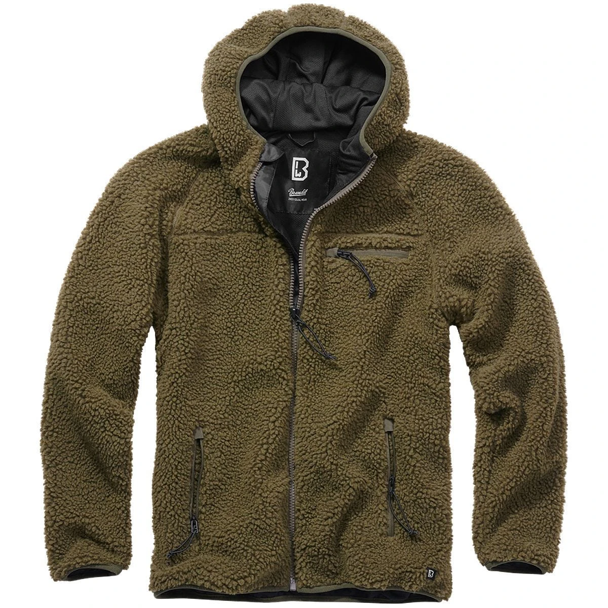 Brandit Teddyfleece Worker Jacket Olive 3 Brandit Teddyfleece Worker Jacket Olive