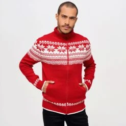 Brandit Cardigan Norweger Red 8 Brandit Cardigan Norweger Red -Brandit || Mil-Tec || Condor Sales 5030 38 Brandit Cardigan Norweger Red 3 2