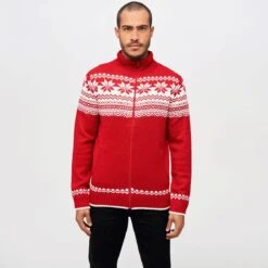 Brandit Cardigan Norweger Red 9 Brandit Cardigan Norweger Red -Brandit || Mil-Tec || Condor Sales 5030 38 Brandit Cardigan Norweger Red 4 2