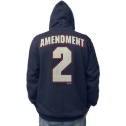 7.62 Design 2nd Amendment Freedom Hoodie Navy Heather -Brandit || Mil-Tec || Condor Sales 7.62Design2ndAmendmentFreedomHoodieNavyHeather 4
