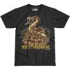 7.62 Design Don't Tread On Me T-Shirt Black -Brandit || Mil-Tec || Condor Sales 762 design DontTreadOnMe T Shirt Black ALL 1