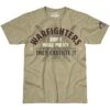 7.62 Design Warfighters Execute Policy T-Shirt Khaki Heather -Brandit || Mil-Tec || Condor Sales 762 design WARFIGHTERS KHAKI HEATHER ALL 1
