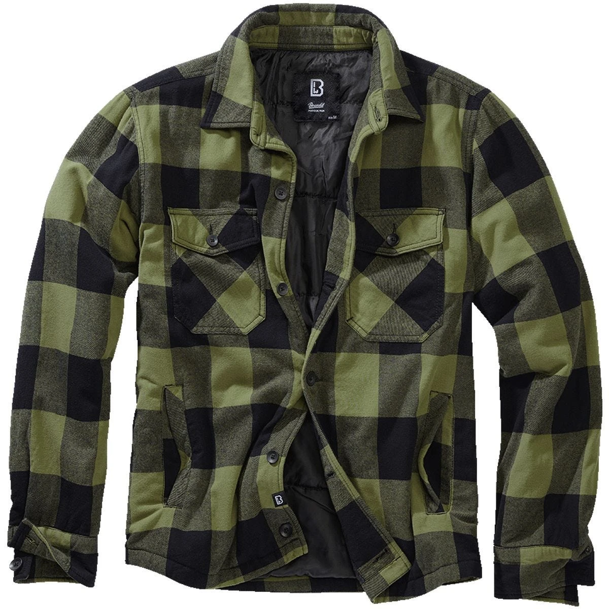 Brandit Lumber Jacket Black / Olive 3 Brandit Lumber Jacket Black / Olive