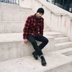 Brandit Lumber Jacket Red / Black -Brandit || Mil-Tec || Condor Sales 9478 41 Brandit Lumber Jacket Red Black 3 4