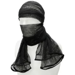 Brandit Commando Net Scarf Black -Brandit || Mil-Tec || Condor Sales Brandit Commando Net Scarf Black 2