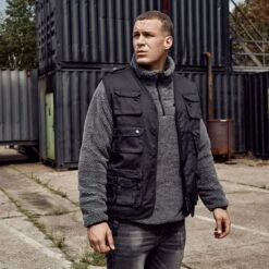 Brandit Hunting Vest Black -Brandit || Mil-Tec || Condor Sales Brandit Hunting Vest Black 3 2