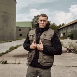 Brandit Hunting Vest Olive -Brandit || Mil-Tec || Condor Sales Brandit Hunting Vest Olive 3 2