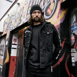 Brandit Motörhead Cradock Denimjacket Black/Black -Brandit || Mil-Tec || Condor Sales Brandit Motorhead Cradock Denim Jacket Black Black 4 2