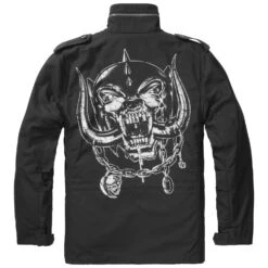 Brandit Motörhead M65 Jacket Black 8 Brandit Motörhead M65 Jacket Black -Brandit || Mil-Tec || Condor Sales Brandit Motorhead M65 Jacket Black 2 2