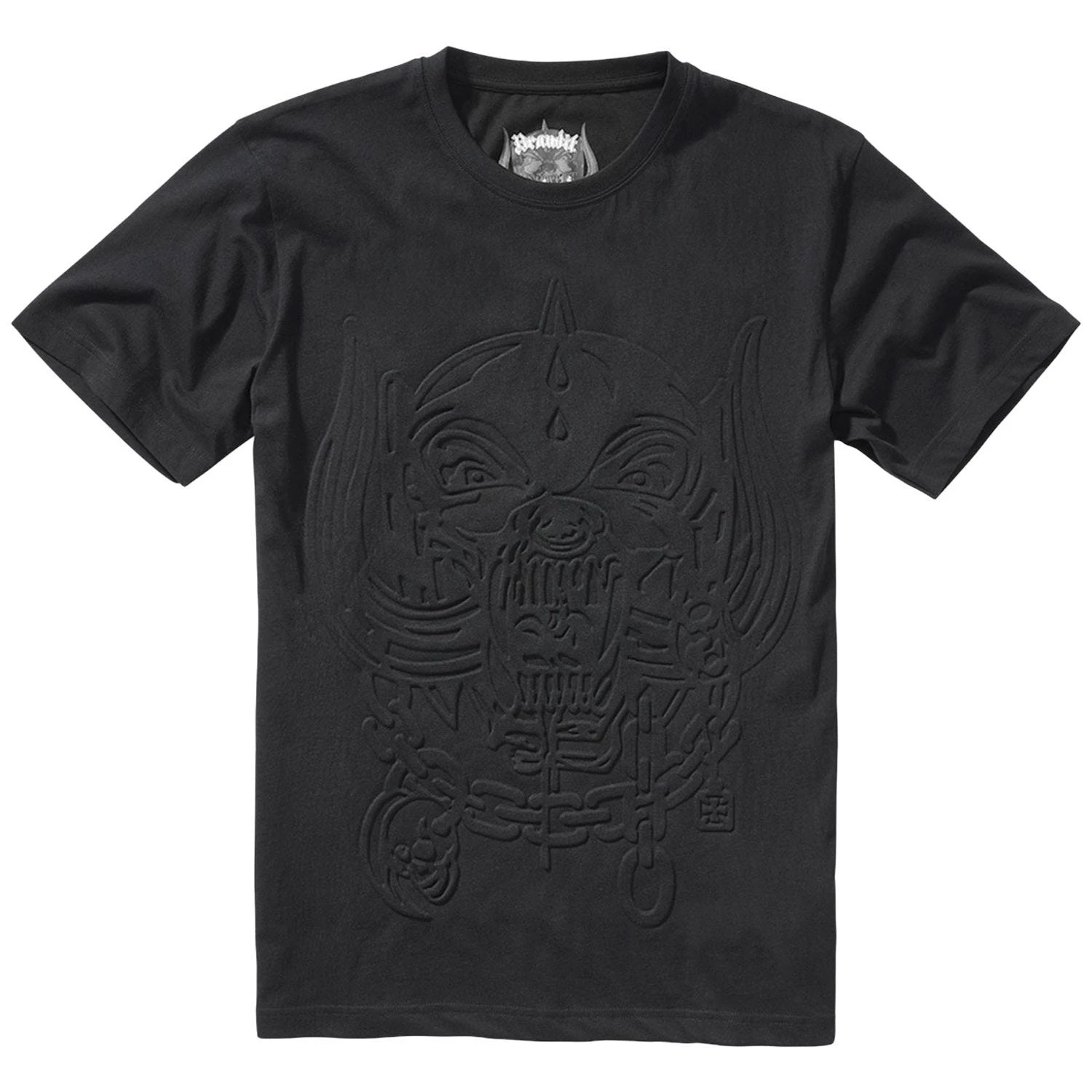 Brandit Motörhead T-Shirt Warpig Embos Print Black 3 Brandit Motörhead T-Shirt Warpig Embos Print Black