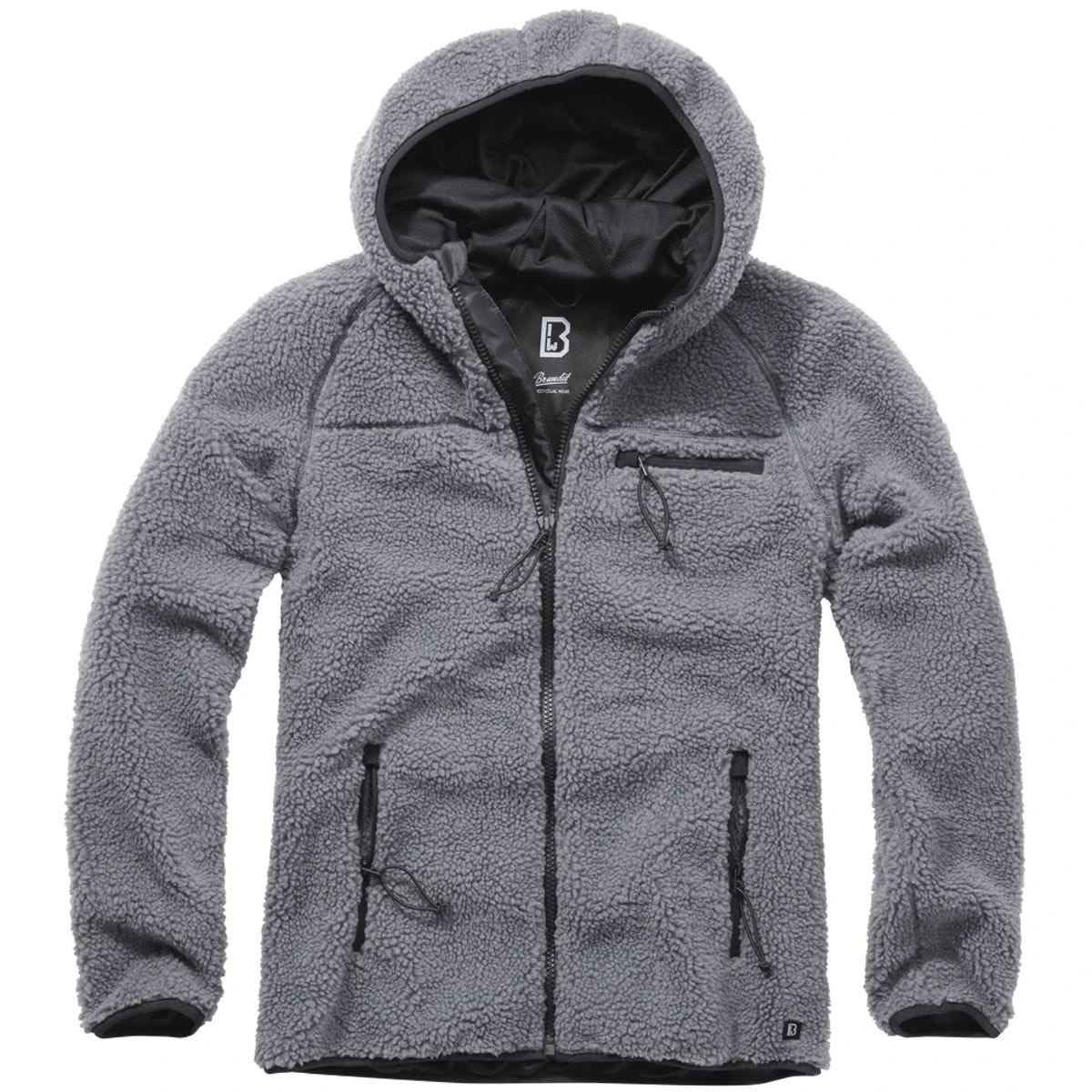 Brandit Teddyfleece Worker Jacket Anthracite 3 Brandit Teddyfleece Worker Jacket Anthracite