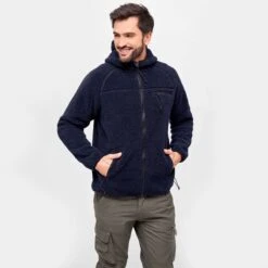 Brandit Teddyfleece Worker Jacket Navy