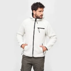 Brandit Teddyfleece Worker Jacket White