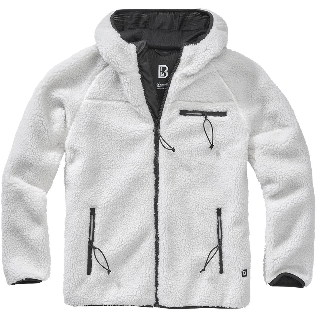 Brandit Teddyfleece Worker Jacket White 6 Brandit Teddyfleece Worker Jacket White - Image 4
