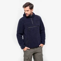Brandit Teddyfleece Worker Pullover Navy