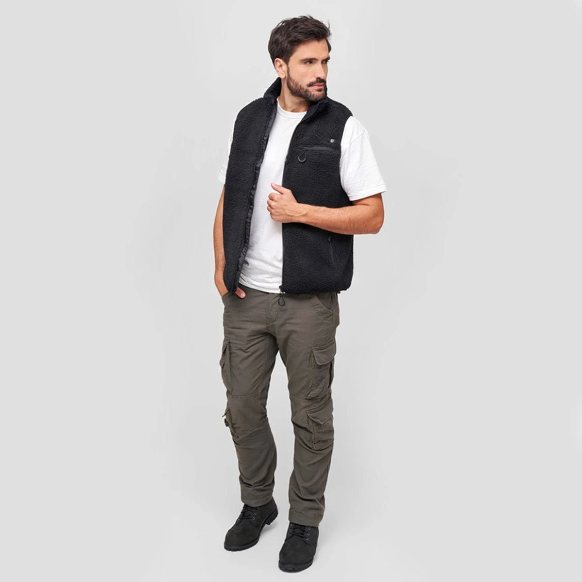 Brandit Teddyfleece Worker Vest Black 4 Brandit Teddyfleece Worker Vest Black - Image 2