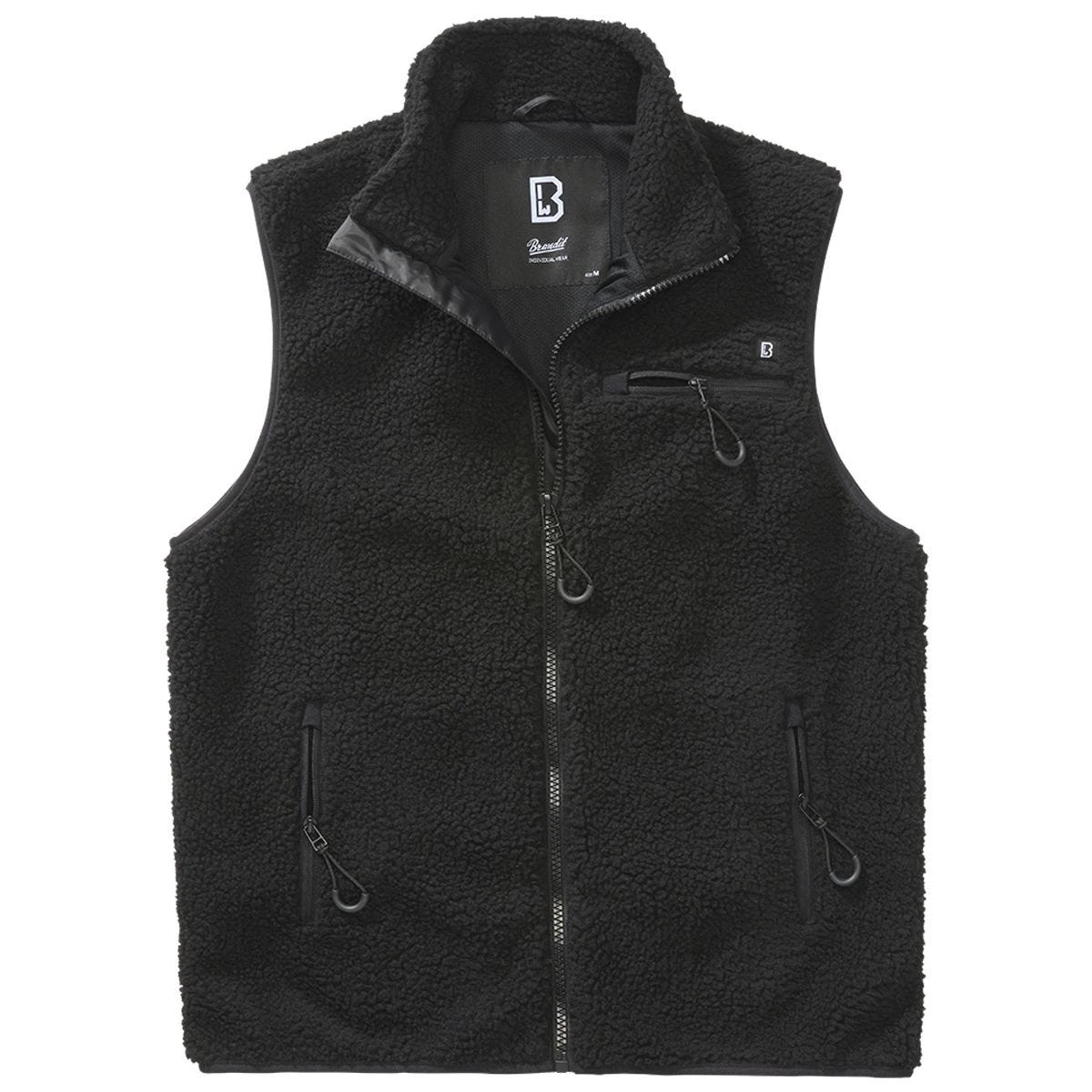 Brandit Teddyfleece Worker Vest Black 5 Brandit Teddyfleece Worker Vest Black - Image 3