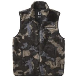 Brandit Teddyfleece Worker Vest Dark Camo -Brandit || Mil-Tec || Condor Sales Brandit Teddyfleece Worker Vest Dark Camo 3 1200x1200 2