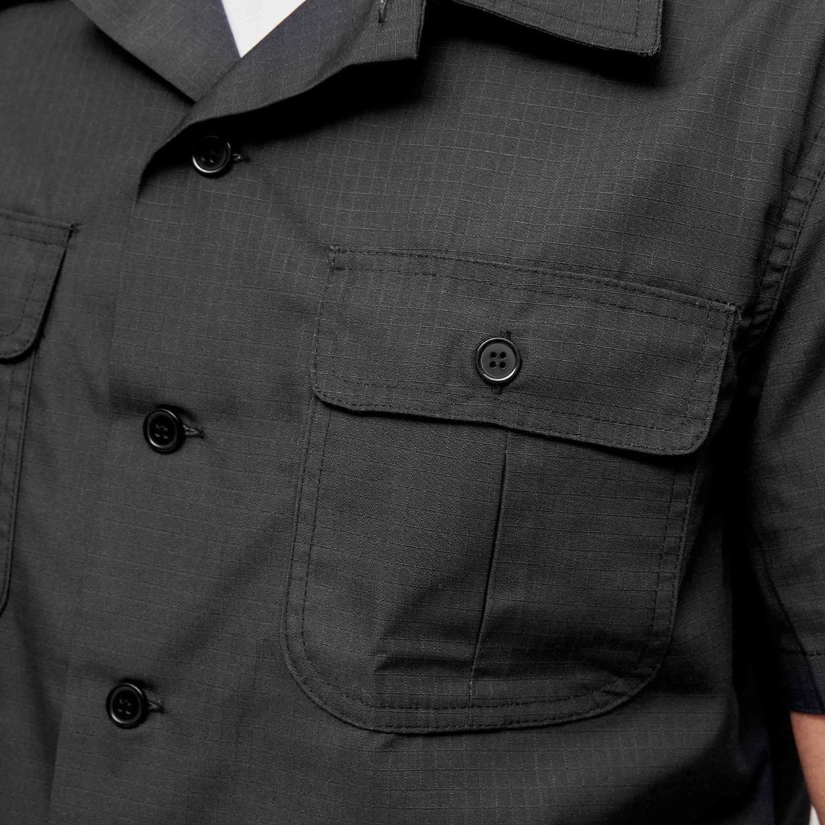 Brandit US Shirt Ripstop Short Sleeve Black 4 Brandit US Shirt Ripstop Short Sleeve Black - Image 2